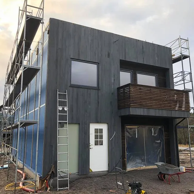 Enebolig under bygging